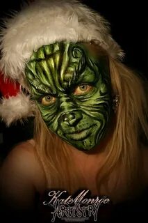 The Grinch Face Paint Body Art Christmas
