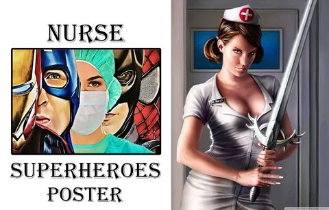 Nurse Super Heroes Iron Man Poster