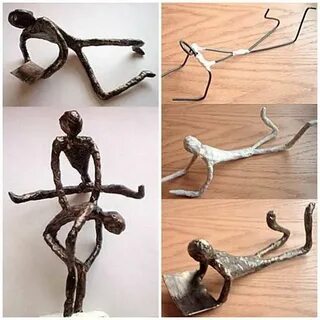 How To Make Wire And Masking Tape Figures Wire sculpture, Pa
