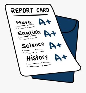 Clipart Desk Middle School - Report Card , Free Transparent 