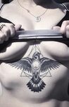 30+ Feminine Sternum Tattoo Ideas for Women - MyBodiArt Ster