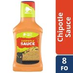 4 Pack) Taco Bell Bold & Creamy Chipotle Sauce, 8 fl oz Bott