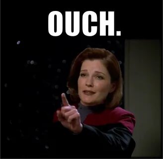 #Ouch Star Trek Voyager Captain Kathryn Janeway #StarTrek #V