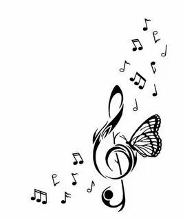 butterfly melody tattoos Music tattoos, Love music tattoo, M