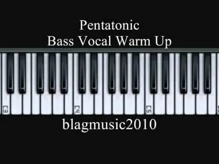 Pentatonic Scale Bass Vocal Warm Up Exercise 1 121 12321 - R