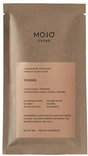 Шоколад белый Mojo Сacao Cookie, с гречишным чаем со вкусом 