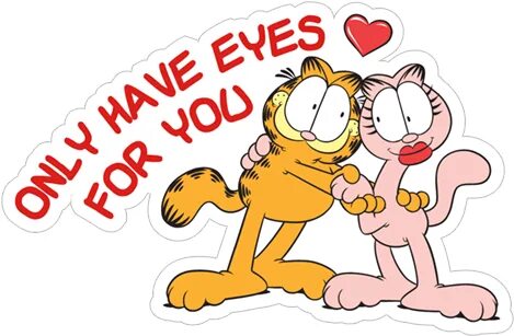 Sticker 11 From Collection "garfield Love" - Garfield 24: På