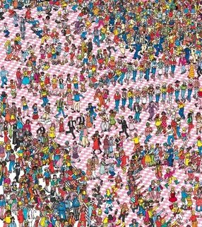 Where's Wally? - Timeline Photos Illustraties, Waar is wally