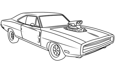 Dodge Charger Car Coloring Pages