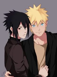 SasuNaru Uzumaki Naruto and Uchiha Sasuke Anime Art Sasunaru