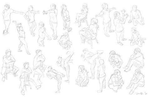 pose references by tunatorian on deviantart