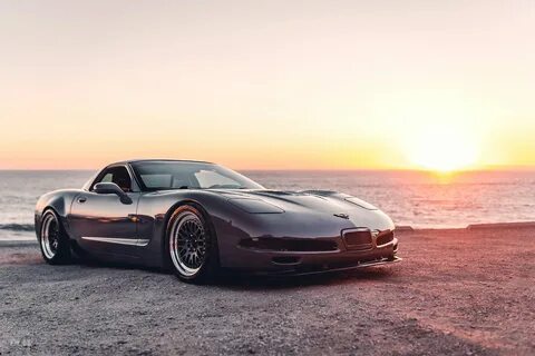 Gray Chevrolet C5 Corvette - CCW Race Classic Wheels