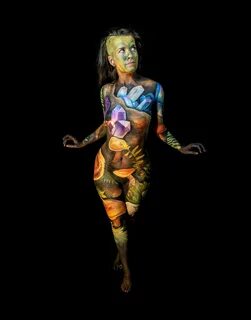 Crystal / Mushroom body painting Body painting, Body art, Bo