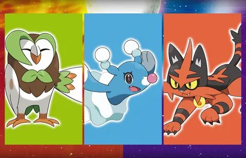 Tapaa Evolved Pokemon Sun ja Moon Starters