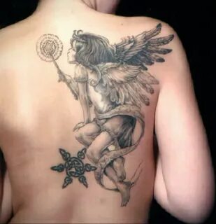 Татуировки в виде ангела (58 фото)