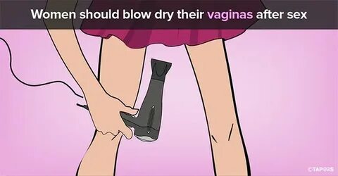 Blow Drying Vagina