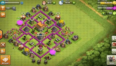 Town Hall Level 6 : Town hall 6 base - Best th6 layout Clash