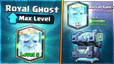 FULLY MAXED ROYAL GHOST UPGRADE! Clash Royale BIG LEGENDARY 