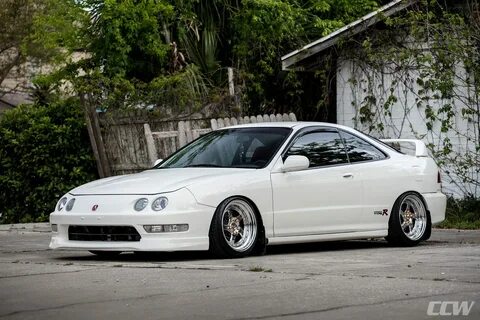 White Acura Integra Type-R - CCW LM5T Forged Wheels