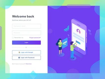 Login page by Hadi on Dribbble