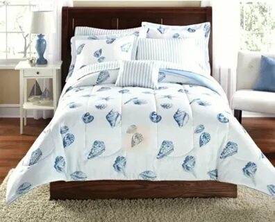 Buy Seashells, Beach Themed, Nautical Queen Comforter Set &a