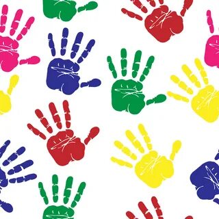 Hands prints colourful free image download