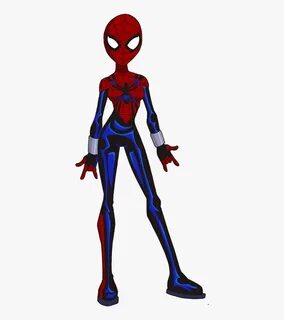 Spider Woman Clipart Modern - Draw Spider Girl, HD Png Downl