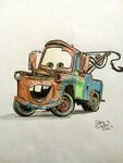 Sir Tow Mater #handmade #fanart #workoncommission #disney #c