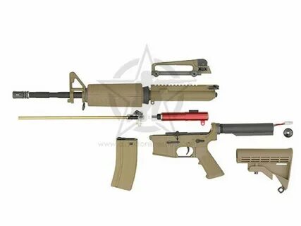 WE M4A1 TAN Open Bolt 6mm Gas Blow Back Airsoft Rifles