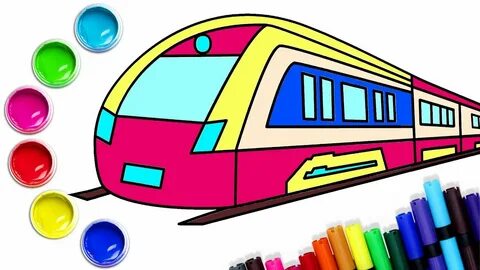 Cómo dibujar un tren rápido - Dibujos paso a paso Chiki-Arte