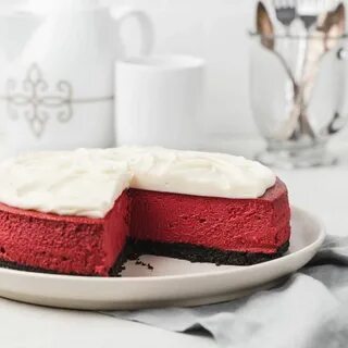 Red Velvet Cheesecake Recipe Baking, Cheesecake recipes, Red