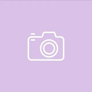 Purple Camera Icon For iPhone In Aesthetic Style