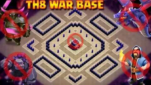 Being Creative with TH8 War Base in Fending Off Attacks - Ga