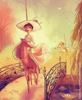 Mary Poppins Disney fan art, Disney drawings, Disney dream