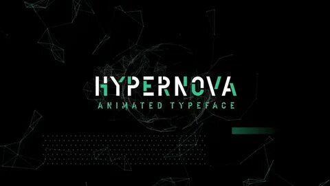 Hypernova Animated Typeface for After Effects - YouTube Anim