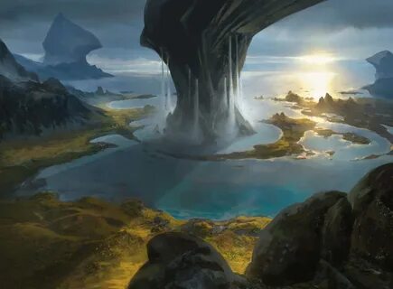 Island MtG Art from Core Set 2021 Set by Jonas De Ro - Art o