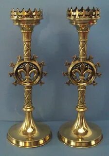 Fleur de lis candle holders Candelabros, Flor de lis, Flores