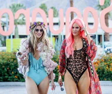 Rachel McCord and Lana (CJ Perry) - Arriving at Coachella 04