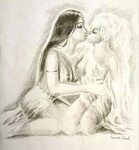 Lesbians kissing erotica pencil drawing Korinna's Universe