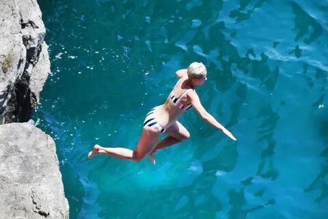KATY PERRY in Bikini at a Beach in Amalfi 07/10/2017 - HawtC