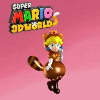 Peach Tanooki - Super Mario 3D World by Hakirya Super mario 