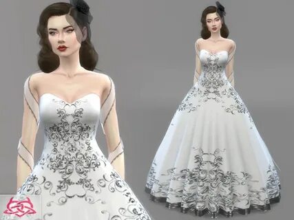 The Sims Resource - Wedding Dress 1(original mesh)