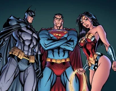 Скачать обои batman, superman, dark knight, wonder woman, ра