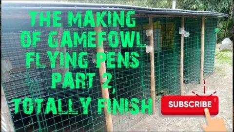 THE MAKING OF GAMEFOWL FLYING PENS PART 2, TOTALLY FINISH - 