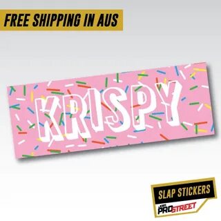 KRISPY SLAP STICKERS JDM CAR STICKER DECAL - JDM Prostreet