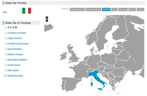 Trending porn searches in your country? http://www.pornmd.co