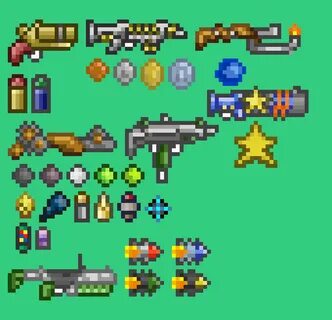 my favorite terraria guns Pixel Art Maker