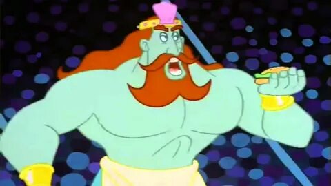 Spongebob - King Neptune Thoroughly Enjoys His Krabby Patty 