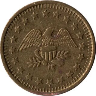 Token - No Cash Value (Eagle looking right; 23 mm; Brass; mo