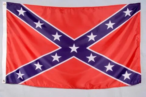 3'x5' Screen Printed Polyester Confederate Flag with Grommet